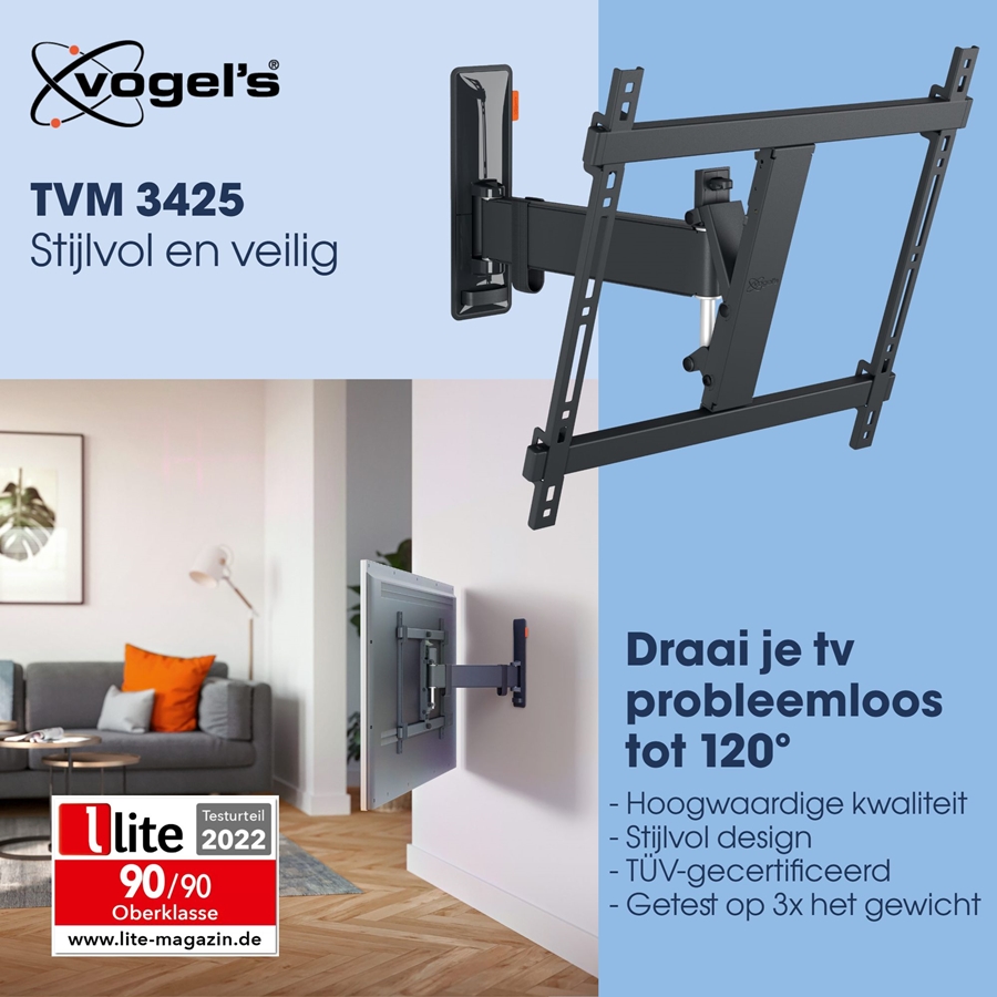 Vogel's COMFORT TVM 3425 | Draai- en kantelbare tv-beugel| 32-65 4